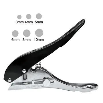 Oval Shape Hole Puncher Badge Hole Punch Heavy Duty Slot Puncher Punching  Tool Single Hole Punch Hole Puncher for ID Cards Paper Name Tag 