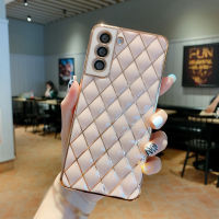 Luxury Gold-Plated Geometric Mobile Phone Case For Samsung A52 A72 S32 S21 Plus Ultra All-inclusive Anti-fall Protective Case