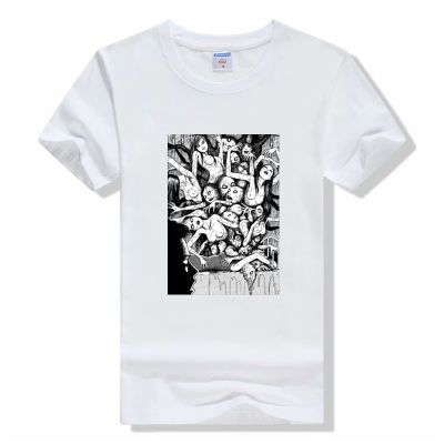 [COD]เสื้อยืด พิมพ์ลายการ์ตูนสยองขวัญ junji ito femme streetwear สไตล์ฮาราจูกุ แฟชั่นฤดูร้อน สําหรับผู้หญิงS-5XL  W8WP