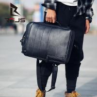 REJS LANGT Luxury Pu Leather Backpack for Men Business Backpacks Laptop 2021 Fashion Large Capacity Waterproof Travel Mens Bag