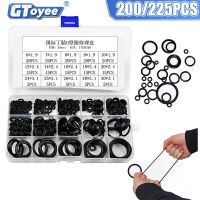 200/225Pcs O-ring Rubber Gaskets Seal Ring Set Nitrile Rubber High Pressure O-Rings NBR Sealing Elastic Band O Rubber Rings SetAdhesives Tape