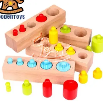 Wooden Educational Toys Building Blocks Kid Learning Toy Baby Montessori  Early Learning Educational Colorful Wooden Blocks Educational Toy