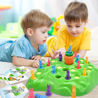 Tortoise And Rabbit Trap Game Toy Cross Country Race Spinning Turnip Drop Board Game Toys Early Education Toy For Kids Christmas