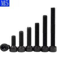 M5 - 0.8 5mm Black 12.9 Grade Alloy Steel Allen Hex Socket Cap Head Screw DIN 912 Bolts