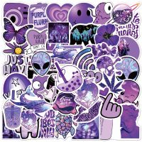 10/30/50PCS Cute Cartoon Purple INS Style Girl Graffiti Stickers Aesthetic Laptop Phone Water Bottle Bike Decal Kid Toy Sticker Stickers Labels