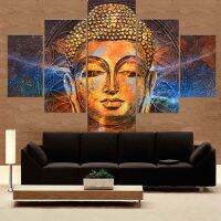 Zhangyanhui2รูปพระพุทธรูป Xiang 5แผงผ้าใบ Art Wall Decor Modern Home Decor ห้องนอน Living ตกแต่ง Modular พิมพ์ภาพ5ชิ้น