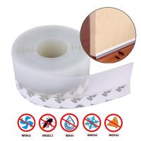 5M Door Bottom Seal Strip Weather Window Rubber Sound Insulation Weatherstrip Windproof Dust Adhesive Door Bottom Sealing Tapes