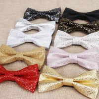 New High Quality Classic PU Pattern Leather Bow Ties Butterfly Party Bowtie For Man Geometric Gold Silver Black Vintage Bow Tie Nails Screws Fasteners