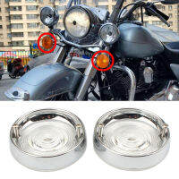 Bens Stores 2ชิ้นไฟเลี้ยวฝาปิดเลนส์สำหรับ Harley Touring Tour Glides ใส