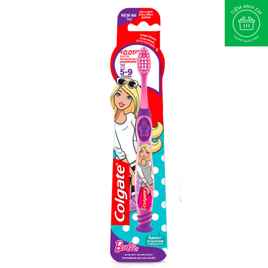 Bàn chải lông mềm cho bé colgate spiderman batman barbie girl 5 - ảnh sản phẩm 2