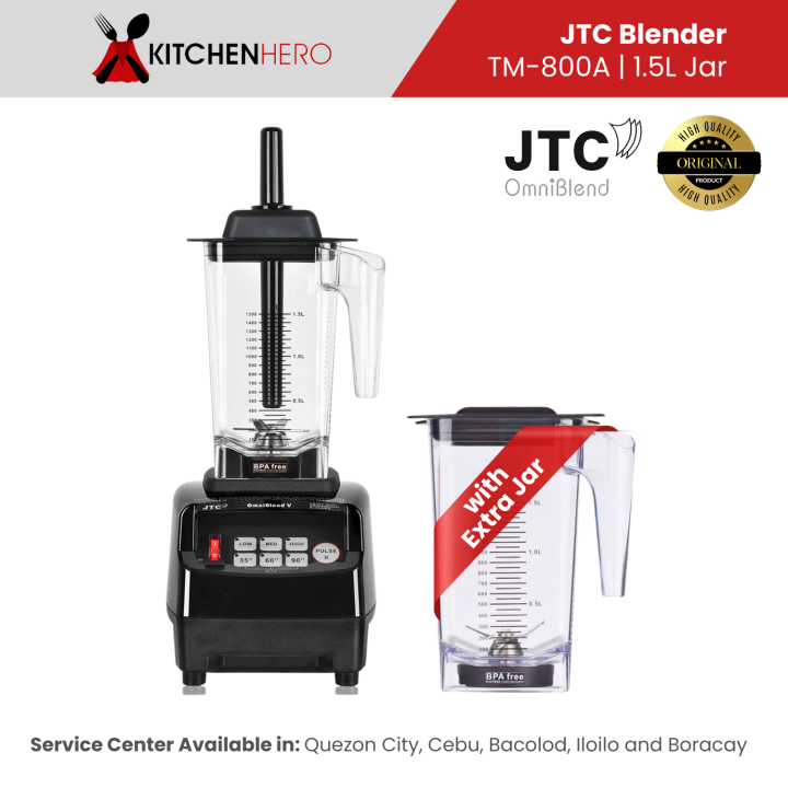 JTC TM800A Omniblend V Heavy Duty Commercial Blender 1.5L with Extra 1