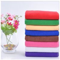 10Pcs/Lot Face Bathing Soft Microfiber Hotel Dish Hand Terry Handchief 25x25cm Color