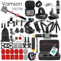 Vamson อุปกรณ์เสริมสำหรับ Gopro สำหรับ Go Pro Hero 11 10 9 8 7 6 5ชุดไม้เซลฟี่สำหรับ Insta360สำหรับกล้องแอ็คชั่น OSMO สำหรับเคส VS77