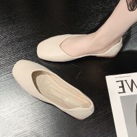 [COD] toe peas shoes womens spring and summer new single flat bottom soft non-slip comfortable shallow mouth pregnant women