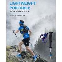 ไม้เท้าวิ่งเทรล เดินป่า น้ำหนักเบา Trekking Poles AONIJIE E4205 Ultralight Carbon Fiber Trail ของแท้100% พร้อมส่ง (T2)