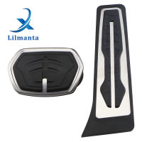 Limanta อัตโนมัติก๊าซเหยียบเบรกปกคลุมสำหรับ BMW 1 2 Series F40 2020 2021 F45 F46 2015-2021สแตนเลสอุปกรณ์เหยียบรถ