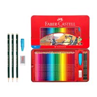 น้ำมัน Faber Castell ดินสอสีชุดอุปกรณ์ศิลปะร่างดินสอวาดภาพชุดดินสอสีคลาสสิกปลอดสารพิษระดับมืออาชีพ