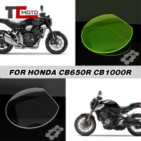 ♞หัวนม CB 650R ฝาครอบป้องกันที่ป้องกันไฟหน้าหน้าจอสำหรับ HONDA CB650R 2019-2023 CB1000R 2018-2021 CB 1000R