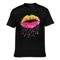 New Design Colorful Lip Novelty Graphics Printed Tshirts