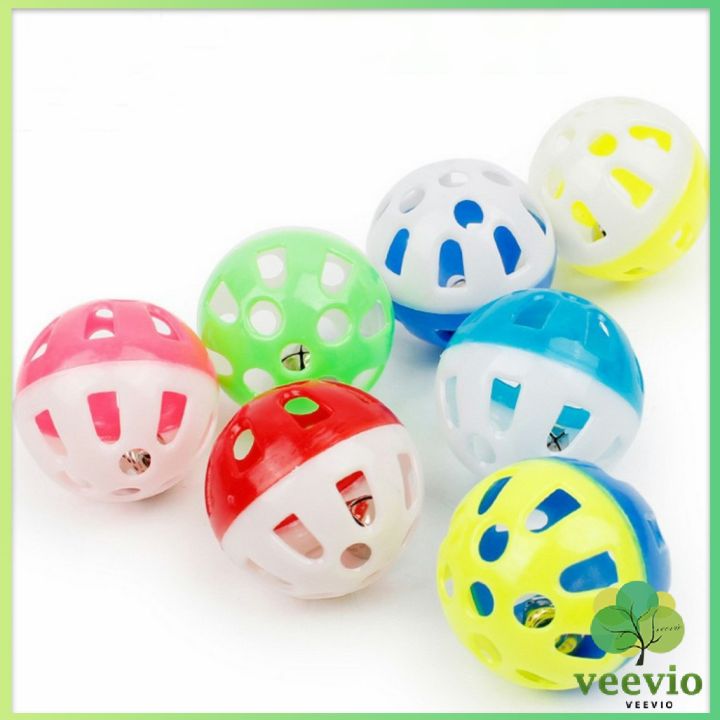 veevio-ลูกบอล-กุ๊งกิ๊ง-สองสีาสติกของเล่นสำหรับสัตว์เลี้ยง-ของเล่นหนู-two-color-ball-pet-toy-มีสินค้าพร้อมส่ง