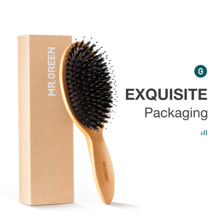 mr-green-boar-bristle-hair-brush-natural-beech-comb-hairbrush-for-curly-thick-long-dry-wet-hair-detangler-แปรงนวดผู้หญิงth