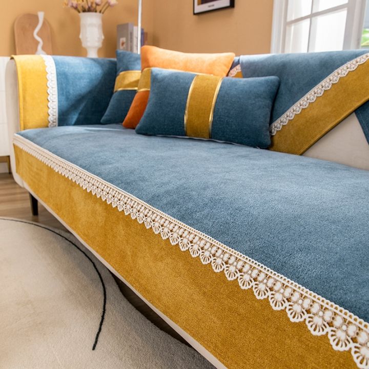 cloth-artist-โซฟาสีทึบนอร์ดิกครอบคลุม-fournon-slip-ที่นอนเสื่ออาร์มแชร์ปลอกหุ้มผ้าคลุมเตียง