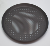 black color hole Nonstick Pizza Baking Pan Tray Plate Dishes Holder Bake ware Baking Tool Accessories Pizza Screen Pan Metal Net