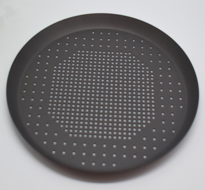 black color hole Nonstick Pizza Baking Pan Tray Plate Dishes Holder Bake ware Baking Tool Accessories Pizza Screen Pan Metal Net