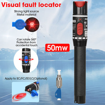 COMPTYCO 5MW~50MW FTTH Fiber Optic Tester Pen Type Red optical fiber Light Visual Fault Locator Optical Cable Tester 5-50MW