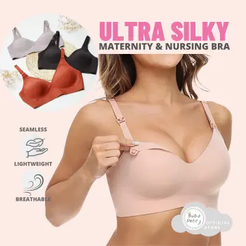 Women Bras Seamless Breastfeeding Maternity Bra Ultra Comfort Smooth  Wireless Pregnancy Sleeping Bralette Support : : Clothing, Shoes 
