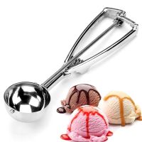 Ice Cream Scoop / Stainless Steel Cookie Scoop / Melon Scoop / Ice Cream Cupcake Muffin Scoop / Biscuit Dough Dish Spoon Watermelon Scoop / Multifunctional Kitchen Tools / Kitchen Utensils Gadget Accessories