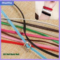 MUMU 11 สี ความกว้าง 3/5mm DIY ของเล่นเพื่อการศึกษาสำหรับเด็ก วัสดุเข็มขัดแฮนด์เมด ตุ๊กตาเข็มขัดเอว เครื่องประดับเสื้อผ้า