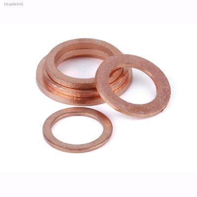 ♂ M3 M4 M5 M6 M7 M8 M9 M10 M12 M15 M17 M20 Brass Copper Sealing Boat Crush Washer Flat Seal Gasket Ring Sump Plug Thickness 0.1mm