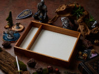 DND Dice Tray (Product does not include dice) | Dice Tray | White &amp; Gold Scale | Dungeons and Dragons Dice | DnD Dice Set | D&amp;D Dice