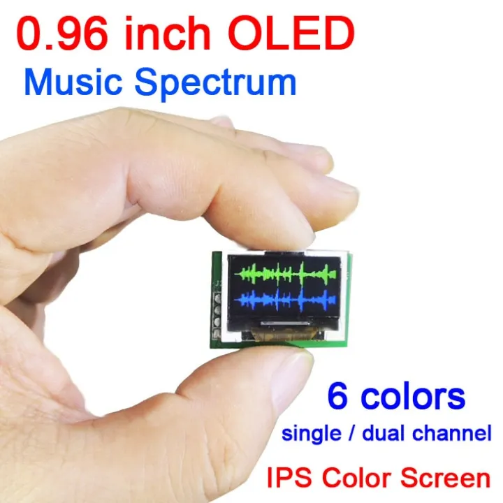 DAZZLEEX Kleur Scherm LED Muziek Spectrum Display Analyzer VU Meter 100-16 khz RGB Audio Niveau Display Amp Lifier Board Draad Controle