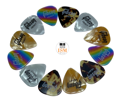 Gibson ปิ๊กกีต้าร์ Guitar Pick รุ่น  Heavy 0.80 มิลลิเมตร (Pack of 12) (เลือกสีไม่ได้)