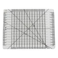 Square Up Slotted Quilt Ruler Clear Patchwork Ruler Acrylic for Cutting Fabric 29EF Quilting