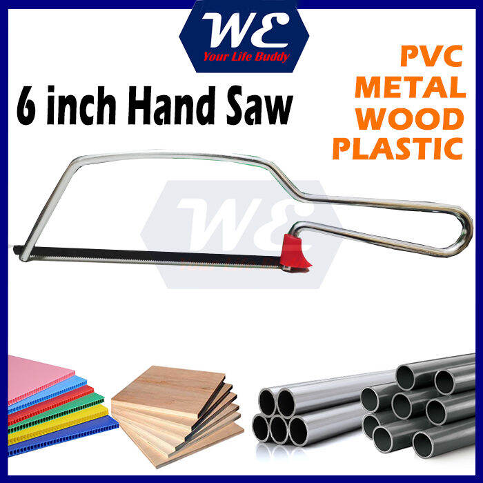 WE Mini Iron Hand Saw Hacksaw for DIY Cutting Wood PVC Pipe Metal