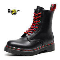 Dr.Martens 1460 เส้นสีแดงรองเท้าบู๊ตมาร์ตินของแท้รองเท้าหนังแท้สำหรับธุรกิจลำลองบูททำงาน Unisex 2023