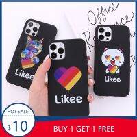 ☸❧ LIKEE Funny Cat Bear Love Heart Protection Phone Coque For IPhone 11 12 13 Pro Mini 7 8Plus X XS XR Max Silicone Telephone Funda