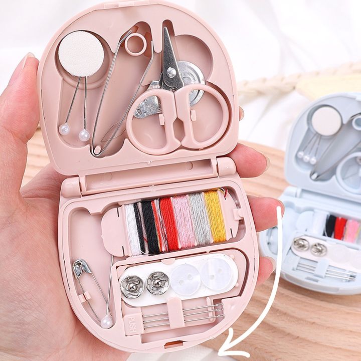 mini-portable-sewing-kit-cute-bulk-needle-and-thread-tweezers-scissors-snaps-set-knitting-tools-household-diy-sewing-supplies