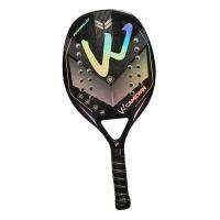 Carbon Fiber Beach Tennis Paddle Racket Indoor/Outdoor Sport Beach Racket for Outdoor Beach Tennis Beach Sports Equipment Outdoor Games