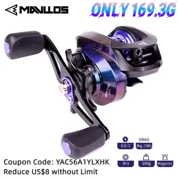 12 + 1bb Bearing Baitcaster Fishing Reel 6.5:1 Gear 5kg Max Drag Ultra High  Speed Ratio Bait Casting Fishing Reel For Saltwater