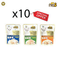 (ขายส่ง10ชิ้น) Pet8 Gold โกลด์เพาช์ อาหารเปียกแมว 70g