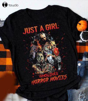 Halloween Just a Who Loves Horror Movie T Shirt Halloween T-Shirt XS-4XL-5XL-6XL