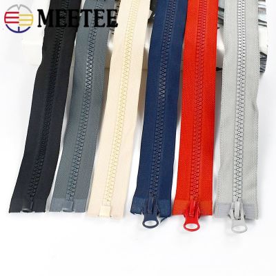 2Pcs 50-100cm 8# Double/Single Slider Resin Zippers Colorful Open-End Zip for Clothing Jacket Long Zips DIY Tent Sewing Zipper Door Hardware Locks Fab