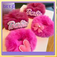 BTTJ0 ตุ๊กตาผ้าพลัฌ ตุ๊กตาบาร์บี้ scrunchie สีทึบทึบ แฟชั่นสำหรับผู้หญิง เชือกรัดผม ของใหม่ อุปกรณ์เสริมผม ยางรัดผม สำหรับผู้หญิง