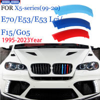 3PCS Car Racing คลิปด้านหน้า Grille Trim สำหรับ BMW X5 E53 E53 LCI E70 F15 1999-2023 M Sport Performance ABS Assecories