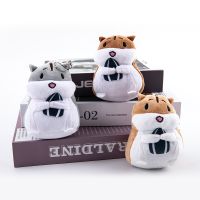 【CW】 1PC 12CM Creative Hamster Holding Melon Seed Plush Pendant Toys Doll Keychain Gift bag accessories Kids Toy