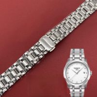 Solid Stainless Steel Watch Strap for Tissot 1853 Couturier T035 Female T035210a T035207a Watch Bracelet Silver Quartz 18mm